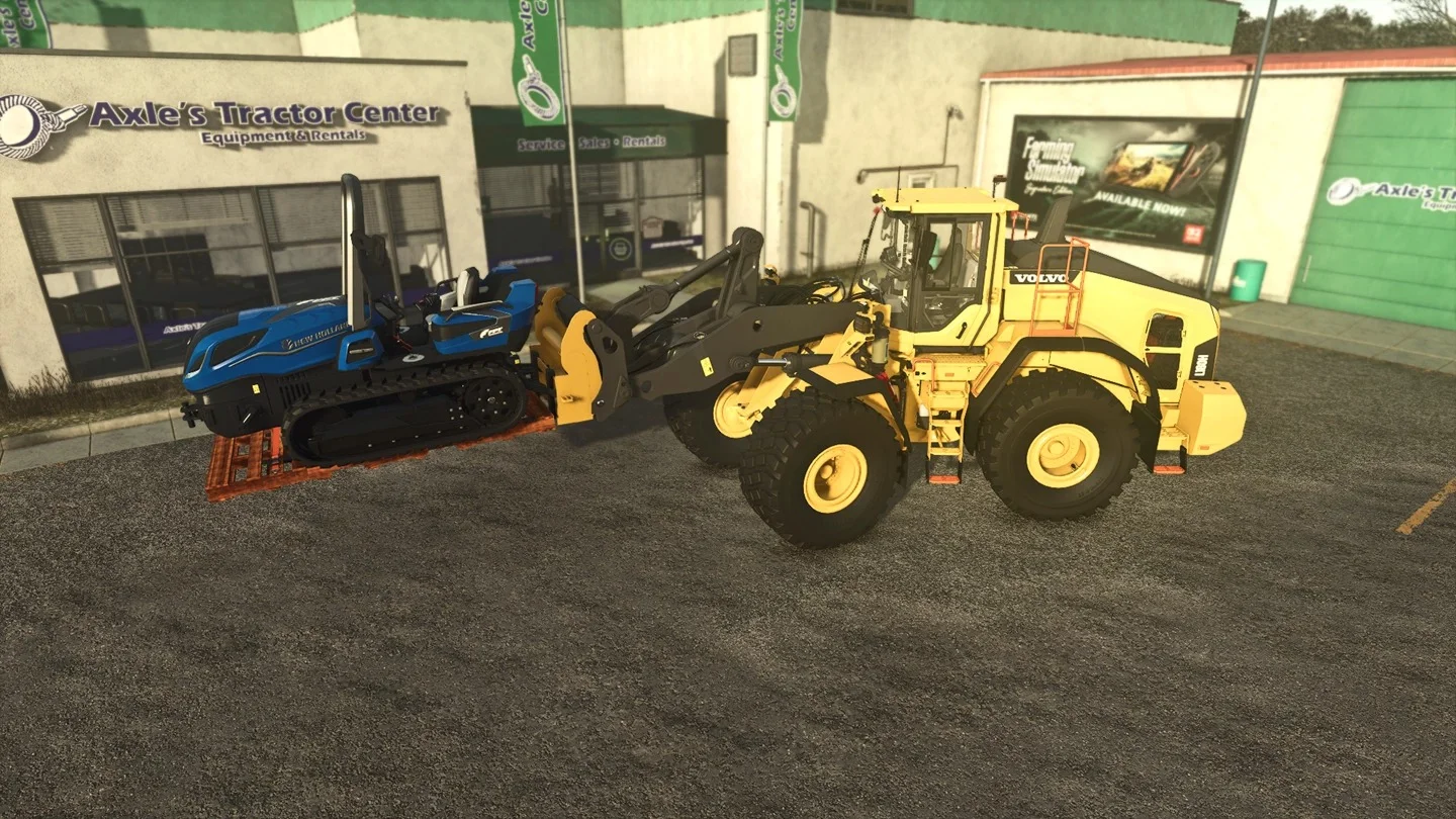 FS25 Pallet w Tension Belts & Long Pallet Forks v1.0 Placeable Objects Mod FS25 Mod Free Download