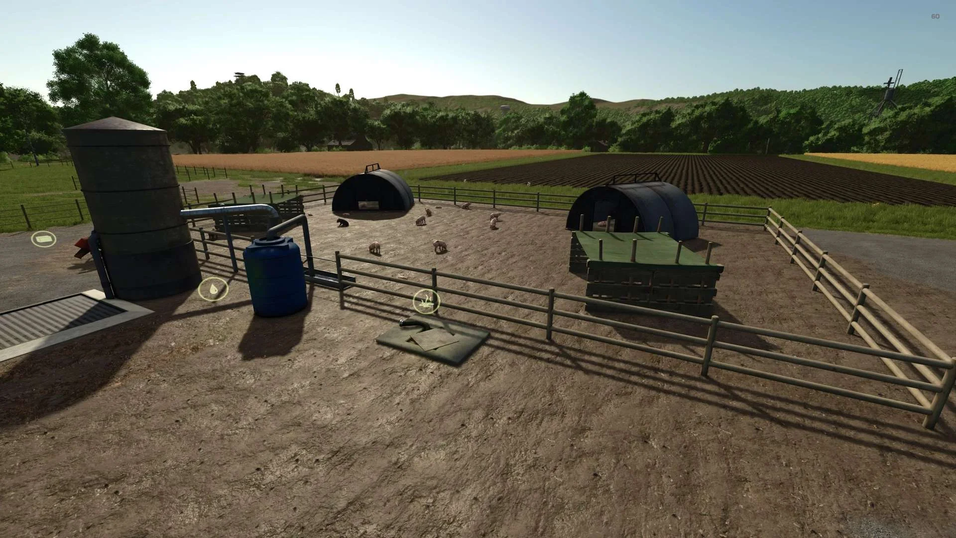 FS25 Pigspen with Shelters and Arks V1.0.0.1 Placeable Objects Mod FS25 Mod Free Download