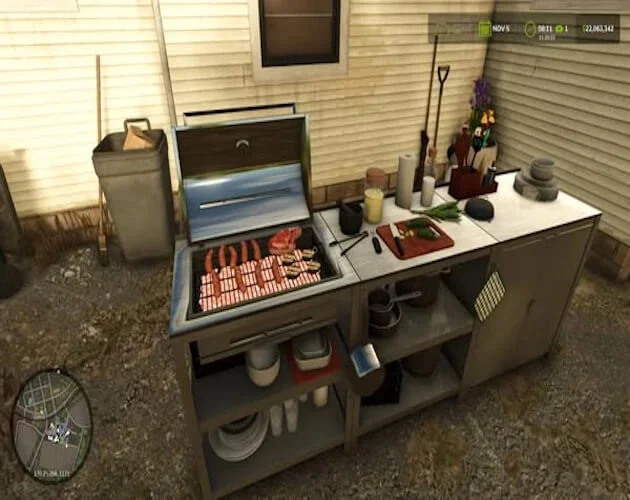 FS25 Placeable Bar B Que v1.0 Placeable Objects Mod FS25 Mod Free Download