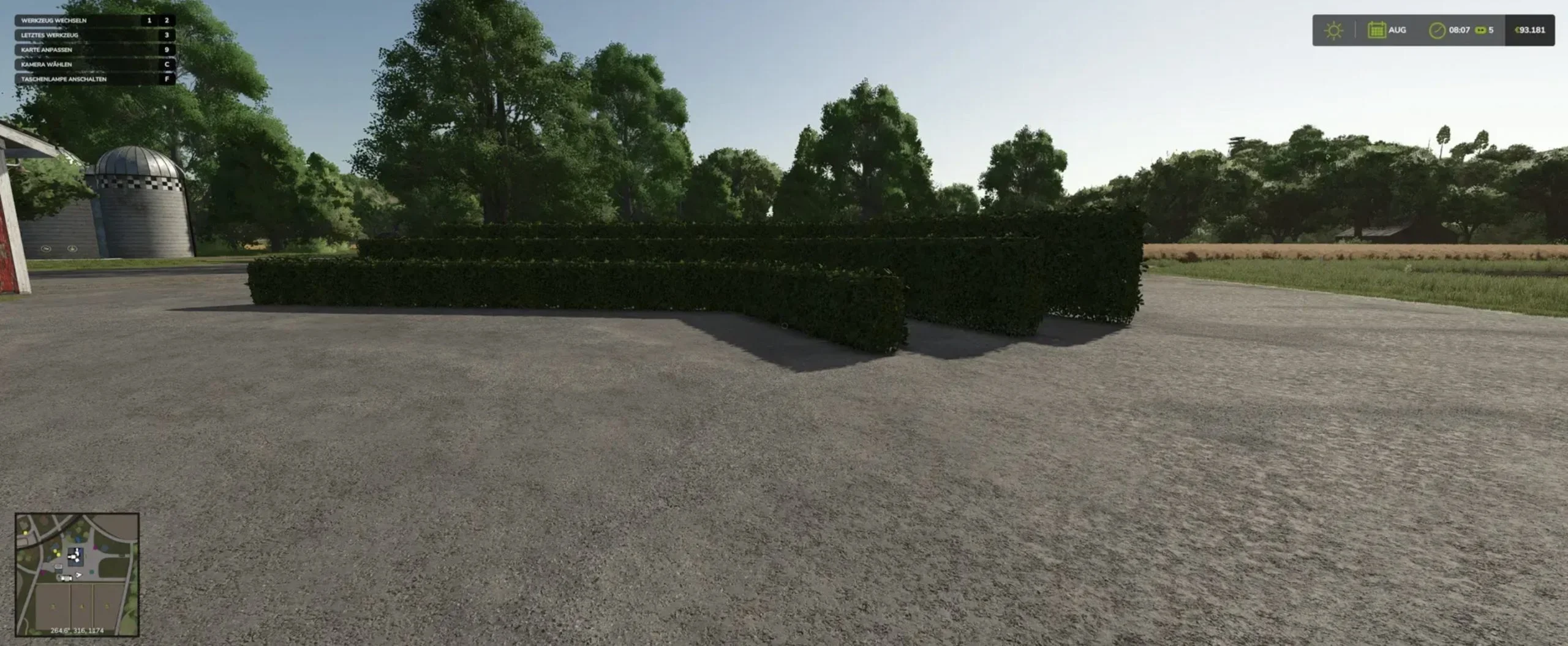 FS25 Placeable hedges v1.0 Placeable Objects Mod FS25 Mod Free Download