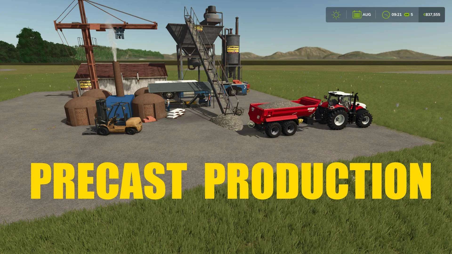 FS25 PRECAST PRODUCTION v1.0.0.2 Placeable Objects Mod FS25 Mod Free Download