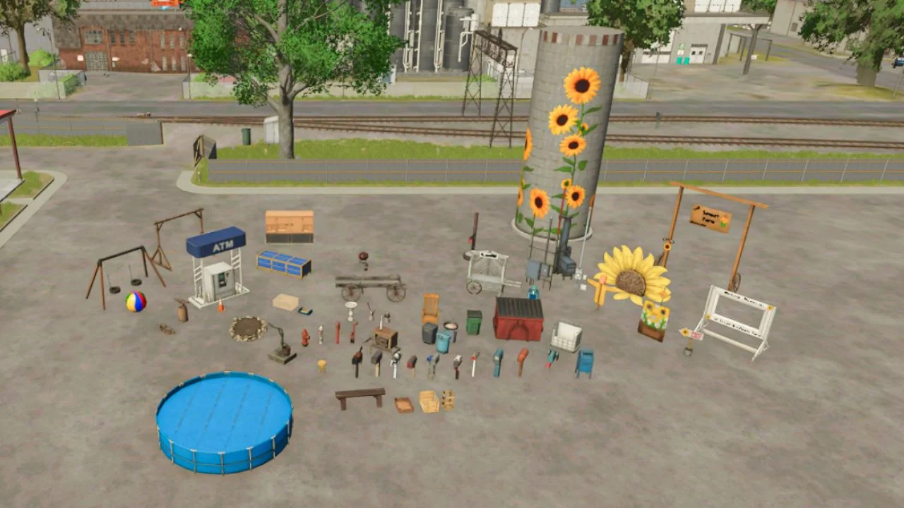 FS25 Riverbend Springs Props V1.0 Placeable Objects Mod FS25 Mod Free Download