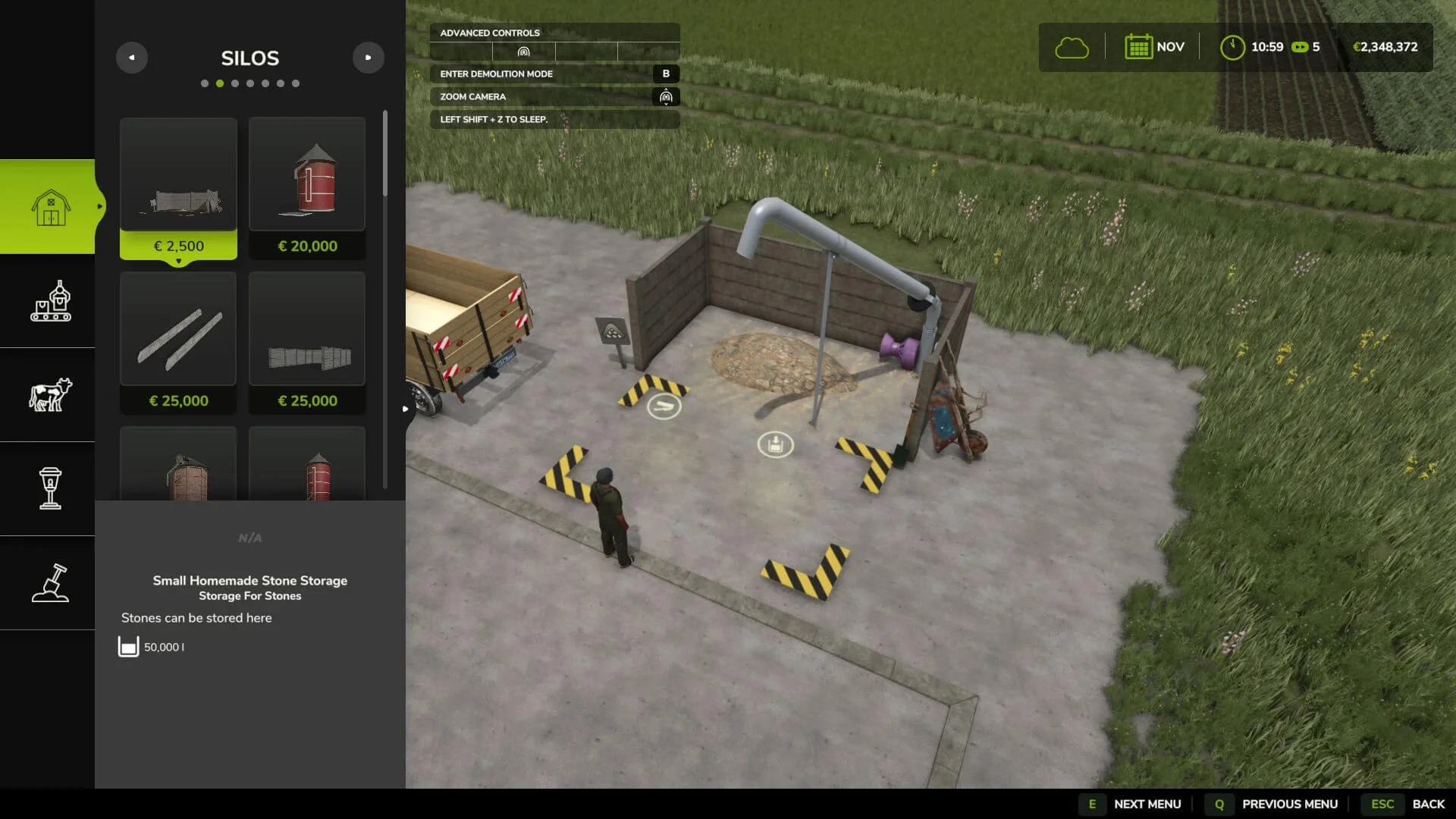 FS25 Small Handmade Stone Silo v2.0 Placeable Objects Mod FS25 Mod Free Download
