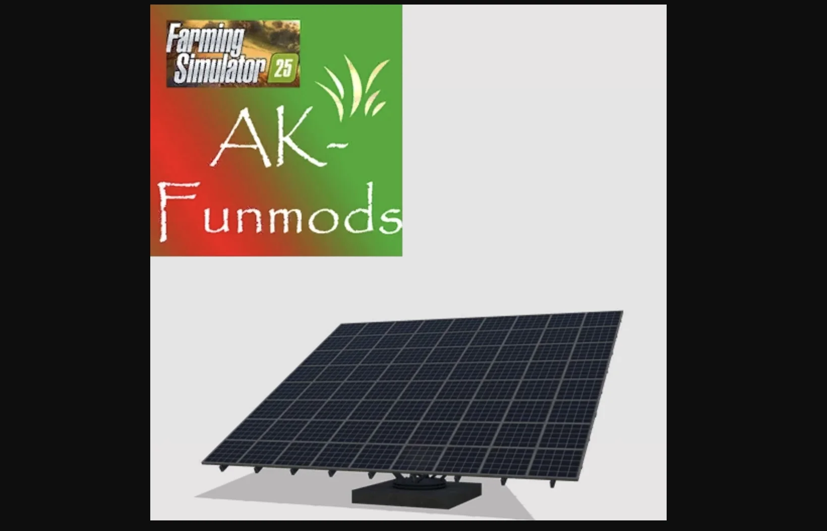 FS25 Small photovoltaic system-produces V1.0 Placeable Objects Mod FS25 Mod Free Download