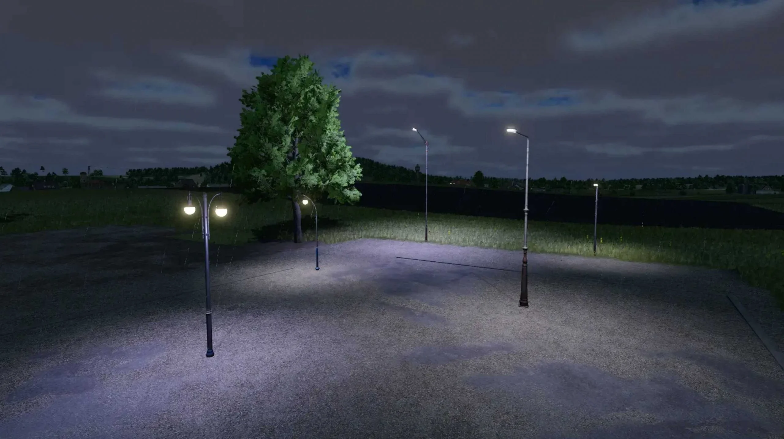 FS25 Street Lamps Pack V1.0 Placeable Objects Mod FS25 Mod Free Download
