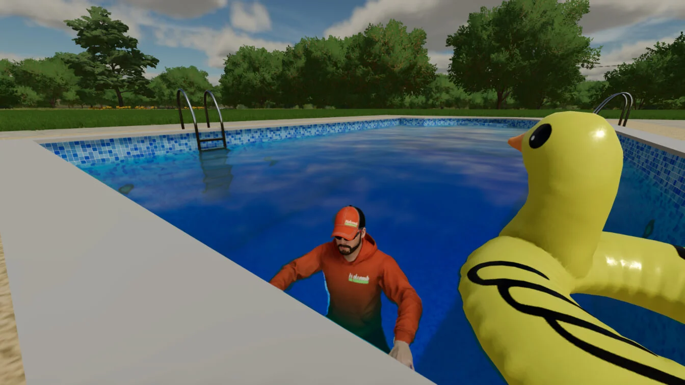 FS25 Swimming Pool 1 V1.0 Placeable Objects Mod FS25 Mod Free Download