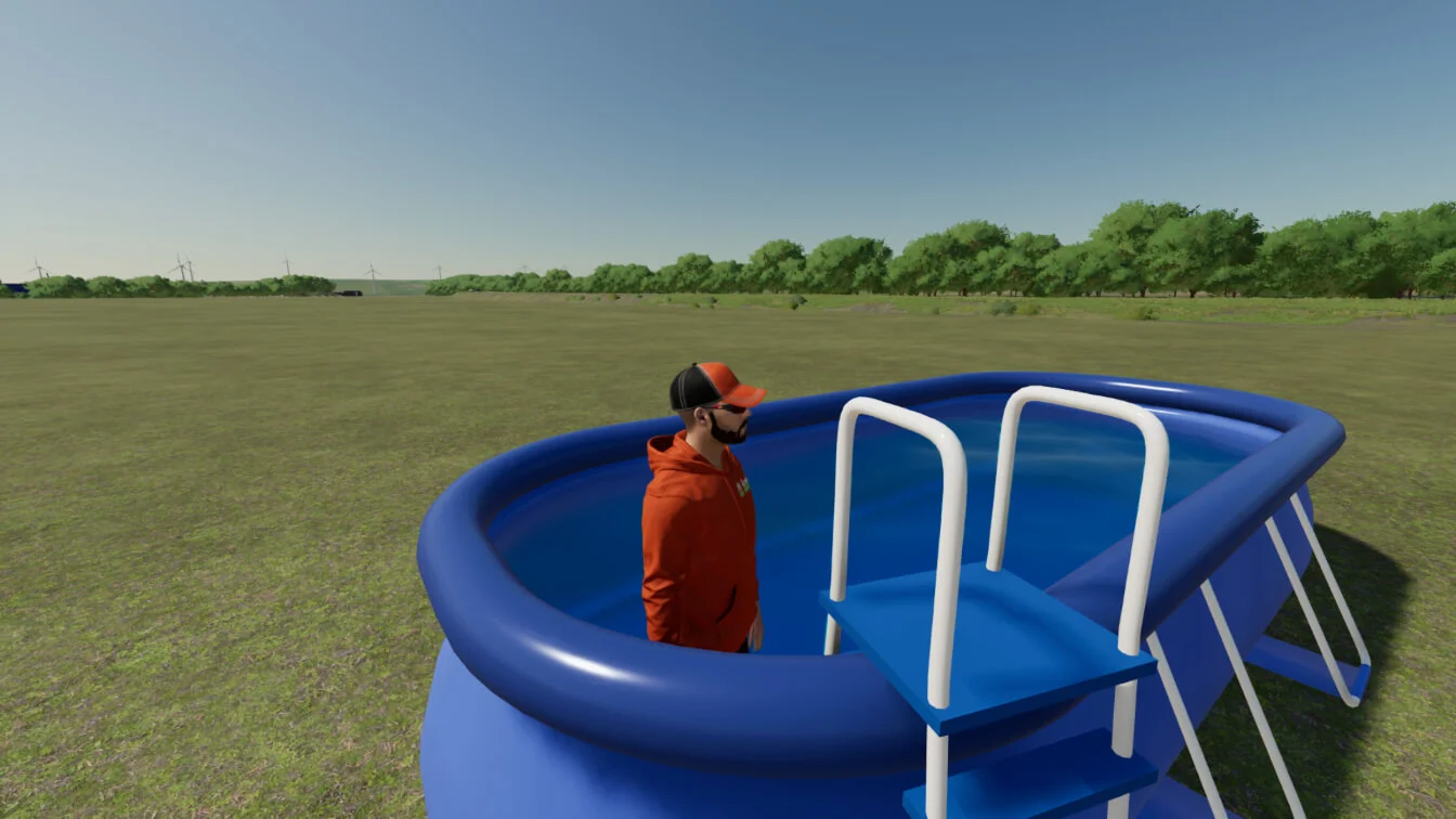 FS25 Swimming Pool 2 V1.0 Placeable Objects Mod FS25 Mod Free Download