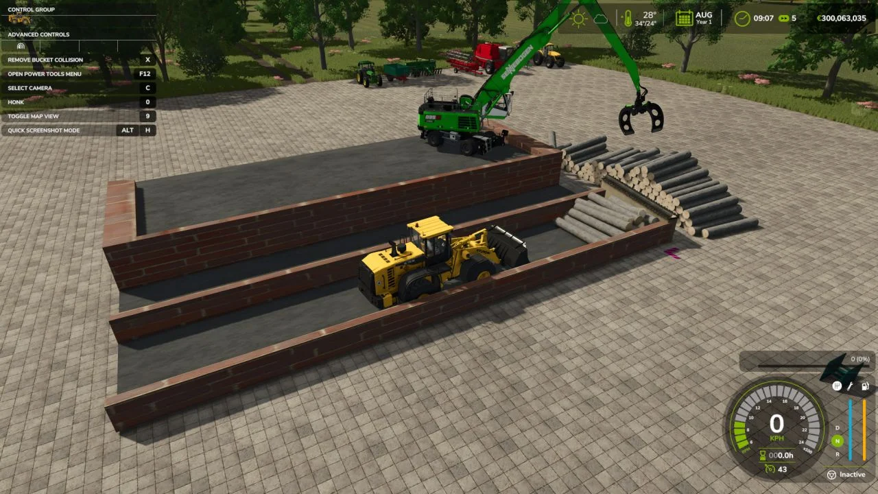 FS25 Trees storage 4m wide v1.0 Placeable Objects Mod FS25 Mod Free Download