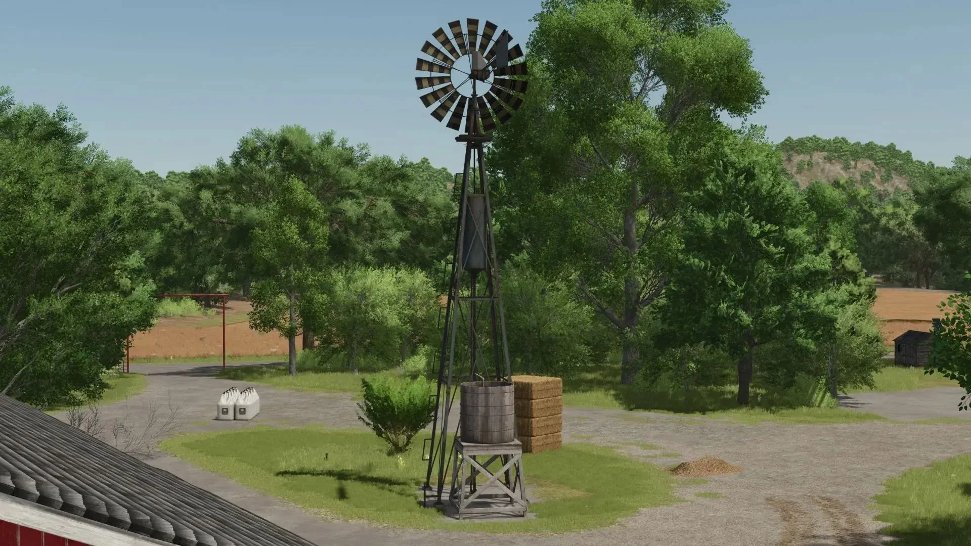 FS25 Wind turbine for pumping and distributing water v1.2.1.25 Placeable Objects Mod FS25 Mod Free Download