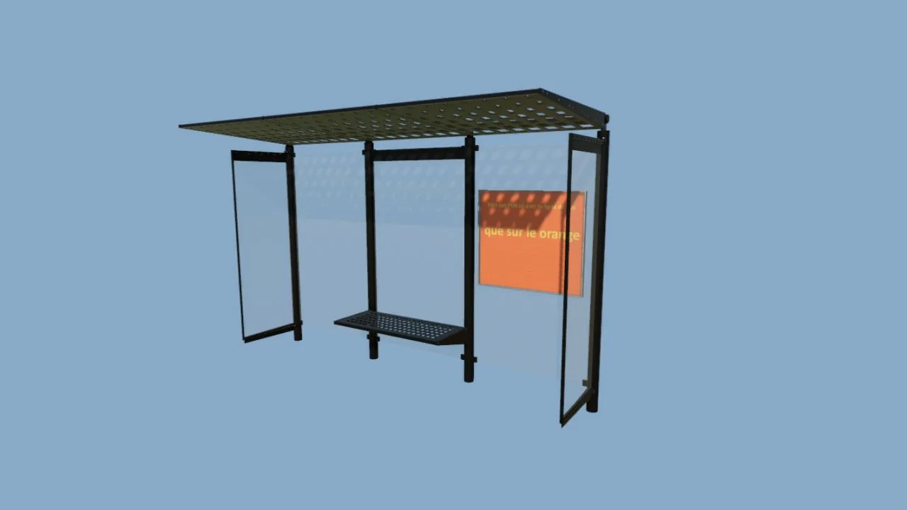 FS25 Bus stop Prefab V1.0 FS25 Mod Free Download