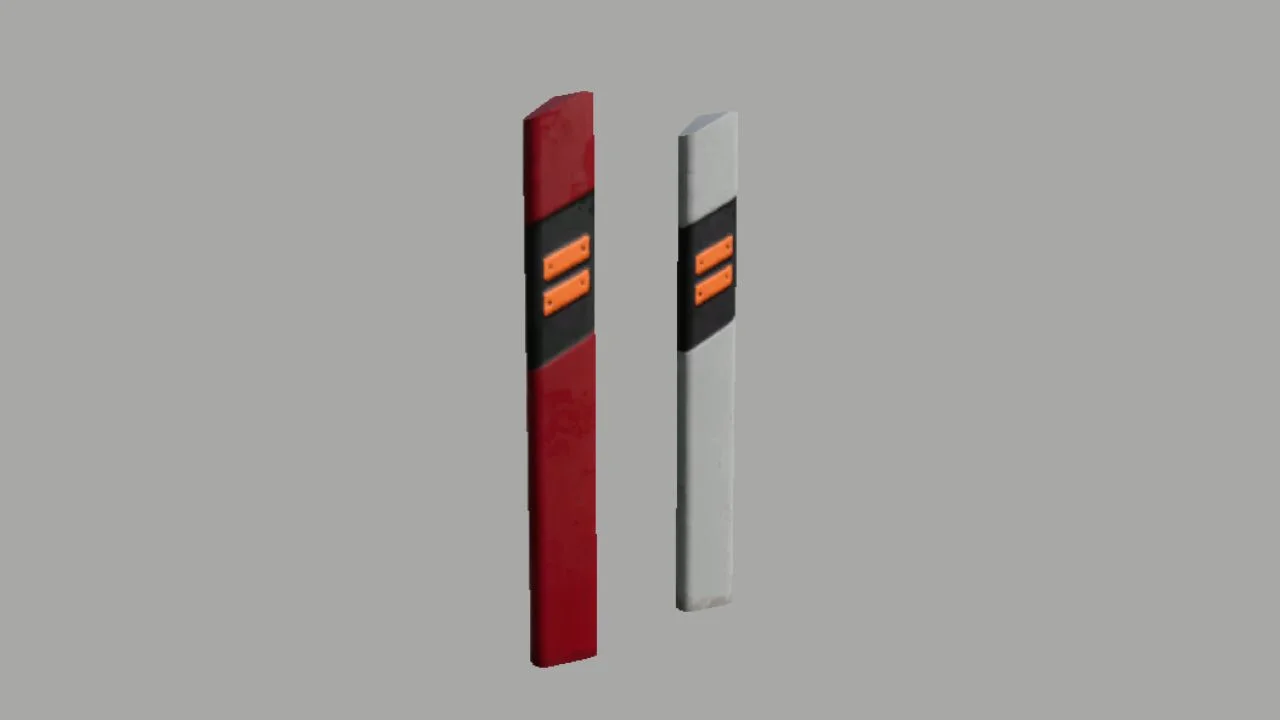 FS25 Czech bollards Prefab v1.0 FS25 Mod Free Download