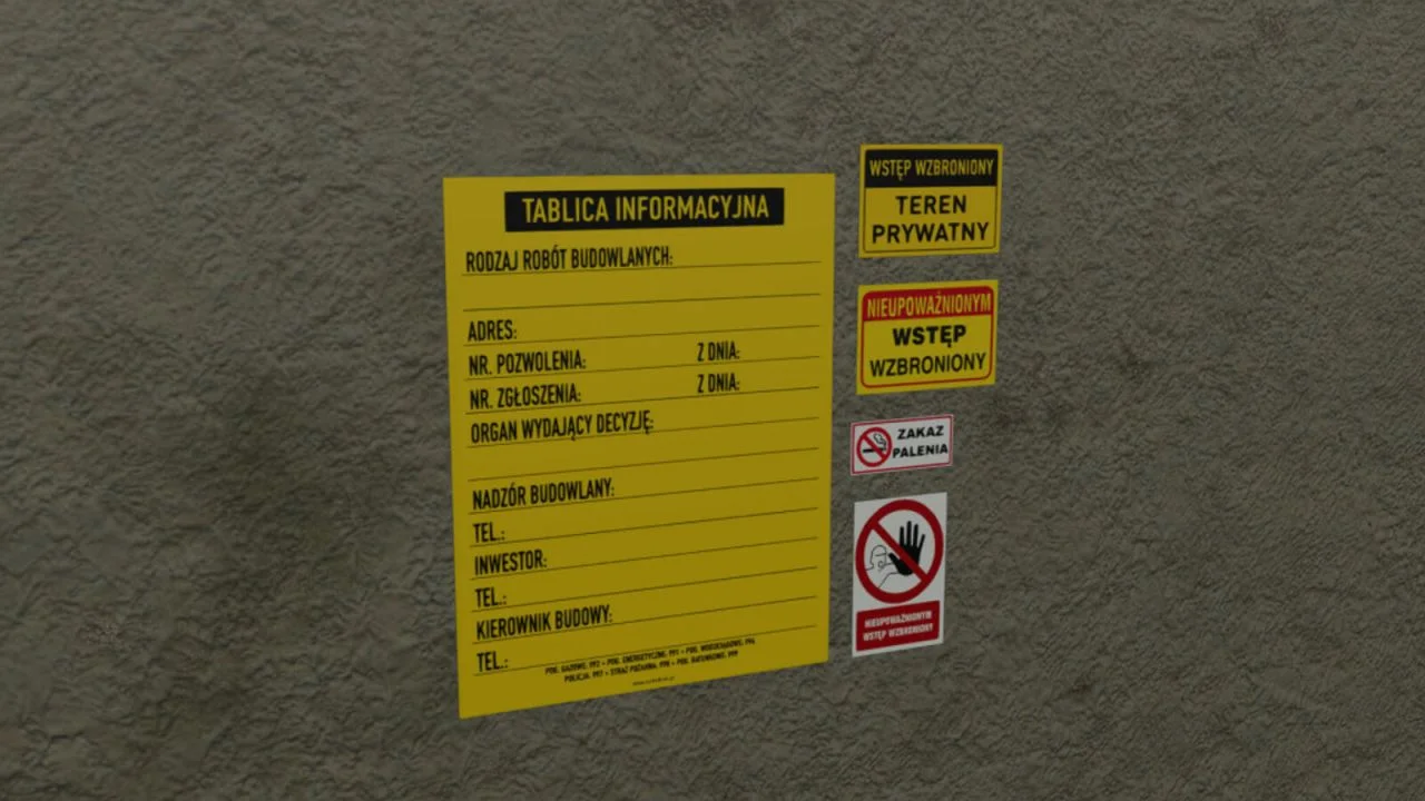 FS25 Polish Sign Prefab V1.0 FS25 Mod Free Download
