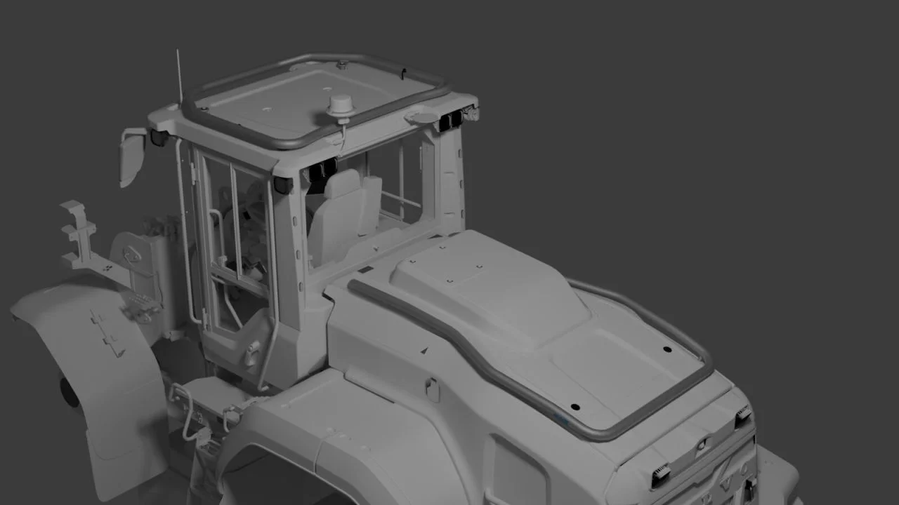 FS25 Roofbar/enginebar Volvo L120H Prefab v1.0.1.2 FS25 Mod Free Download