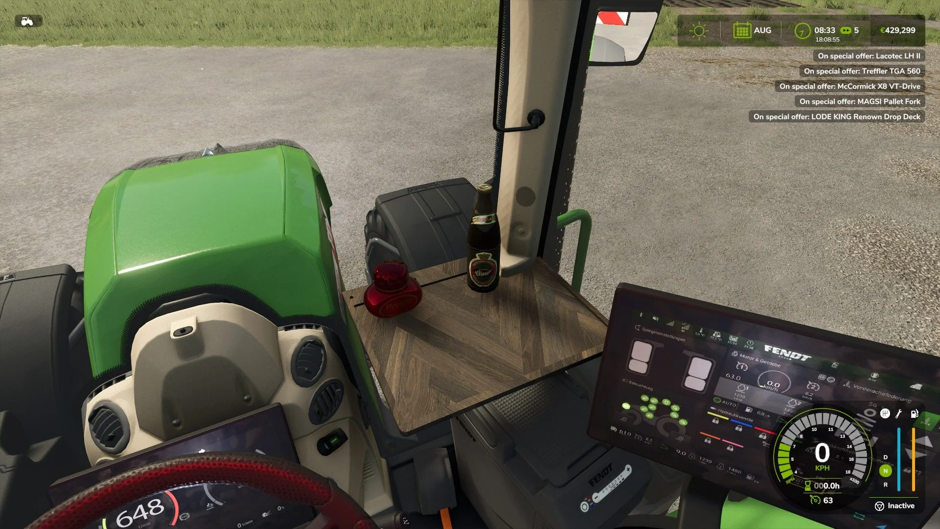 FS25 Tractor table (Prefab) V1.0 FS25 Mod Free Download