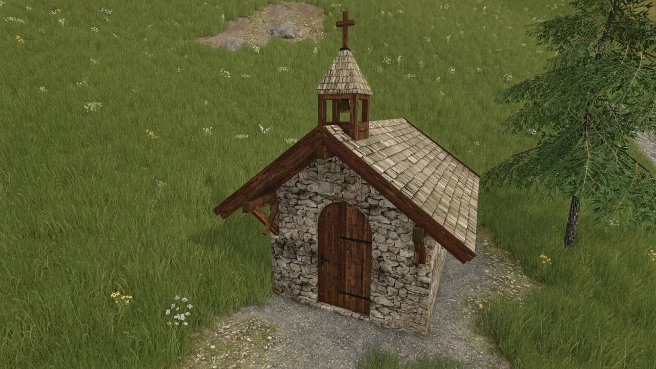 FS25 Tyrolean Chapel Prefab V1.0 FS25 Mod Free Download