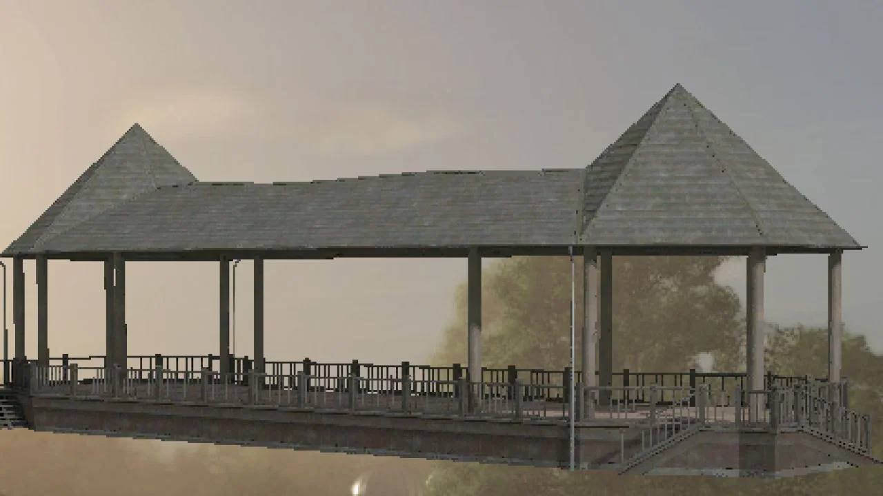 FS25 Village kiosk Prefab V1.0 FS25 Mod Free Download