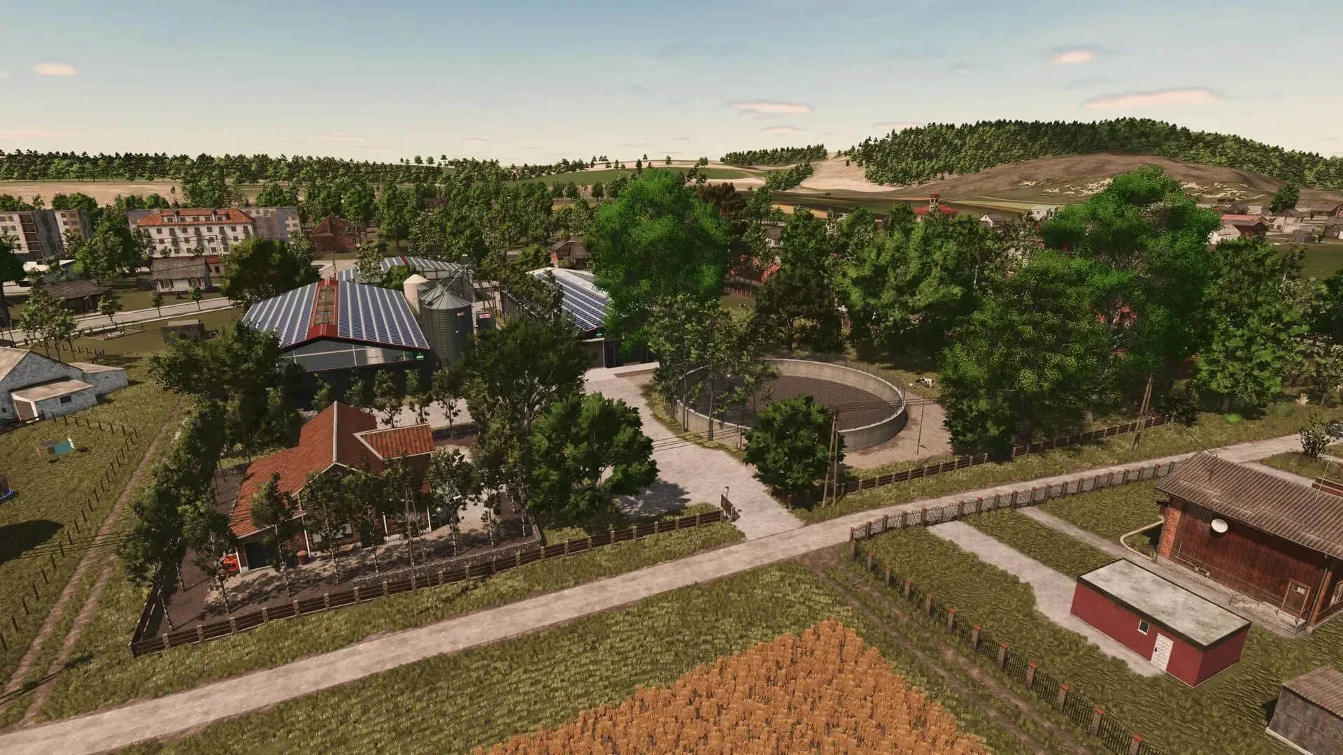 FS25 Dairy Farm on Zielonka Fields 57 and 58 v1.0 Savegames Mod FS25 Mod Free Download