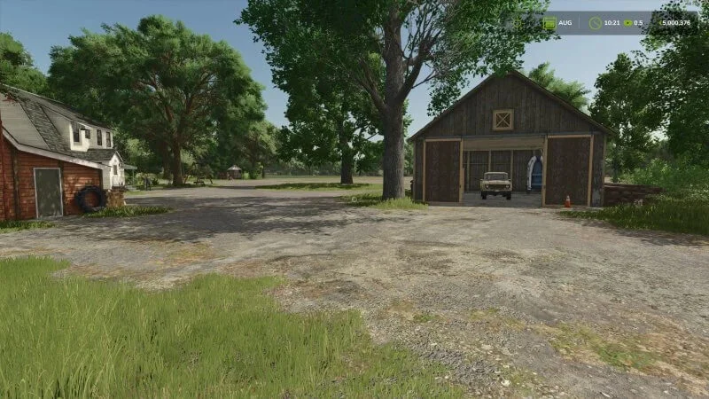 FS25 Empty farm lot Riverbend Springs v1.0 Savegames Mod FS25 Mod Free Download
