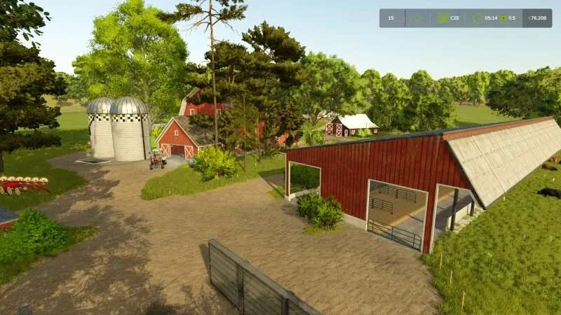 FS25 Savegame small american farm in Rivenberg Springs v1.0 Savegames Mod FS25 Mod Free Download