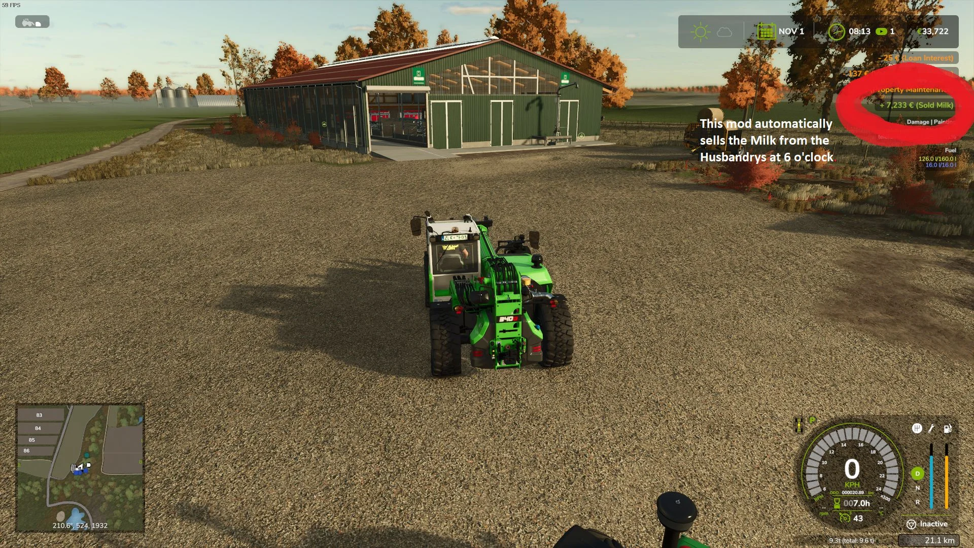 FS25 Automatic Milk Sale v1.0 Scripts Mod FS25 Mod Free Download