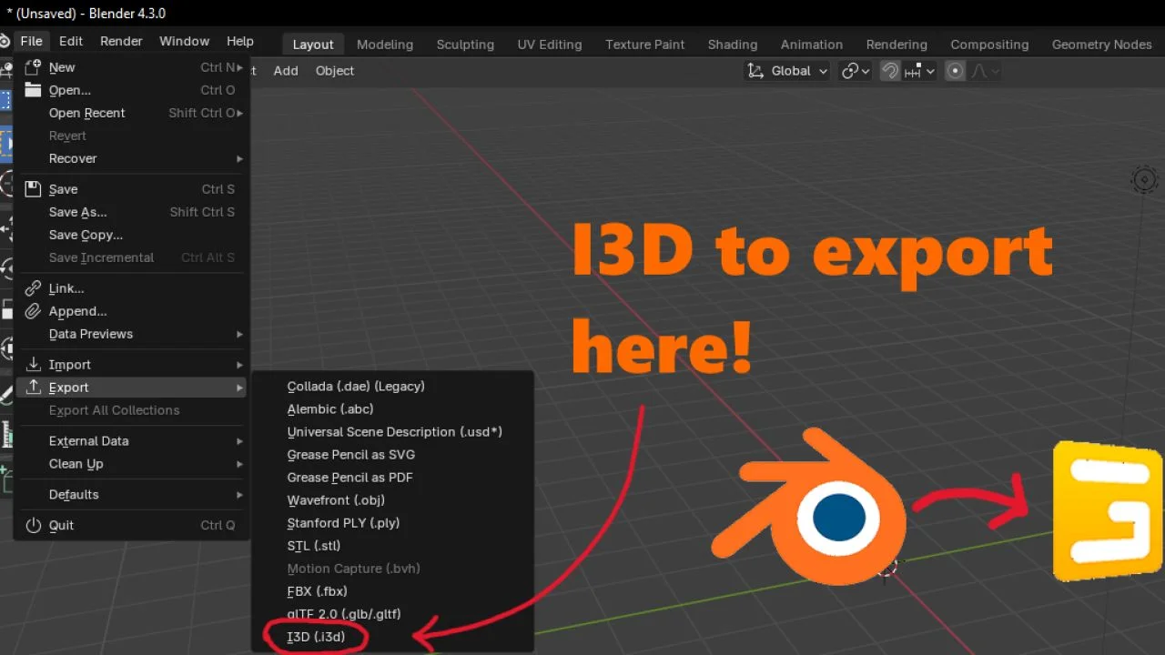 FS25 Blender I3D Exporter V1.0.0.1 Scripts Mod FS25 Mod Free Download