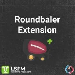 FS25 Round Baler Extension v1.0 Scripts Mod FS25 Mod Free Download