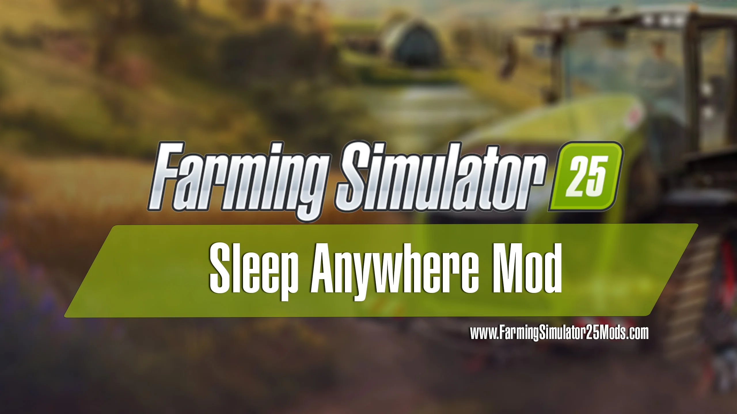 FS25 Sleep Anywhere V1.0 Scripts Mod FS25 Mod Free Download