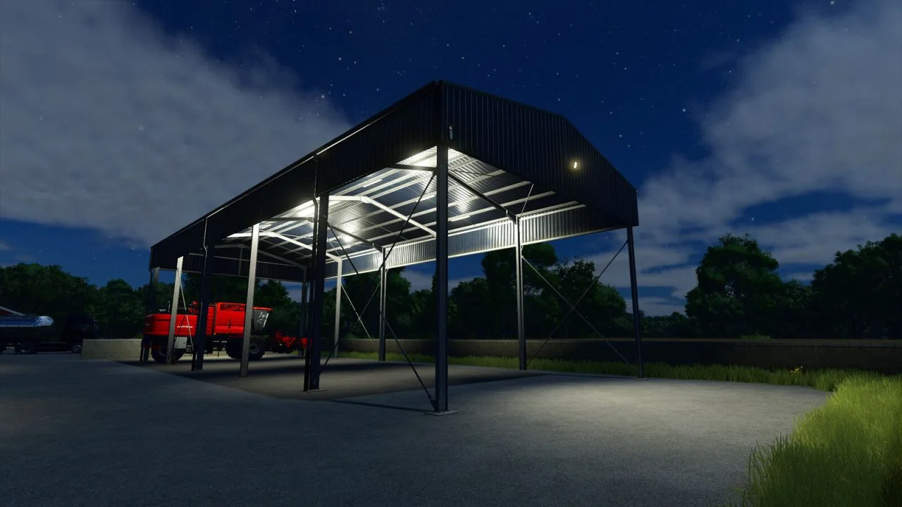 FS25 Awning Tubers v1.0 Sheds Mod FS25 Mod Free Download
