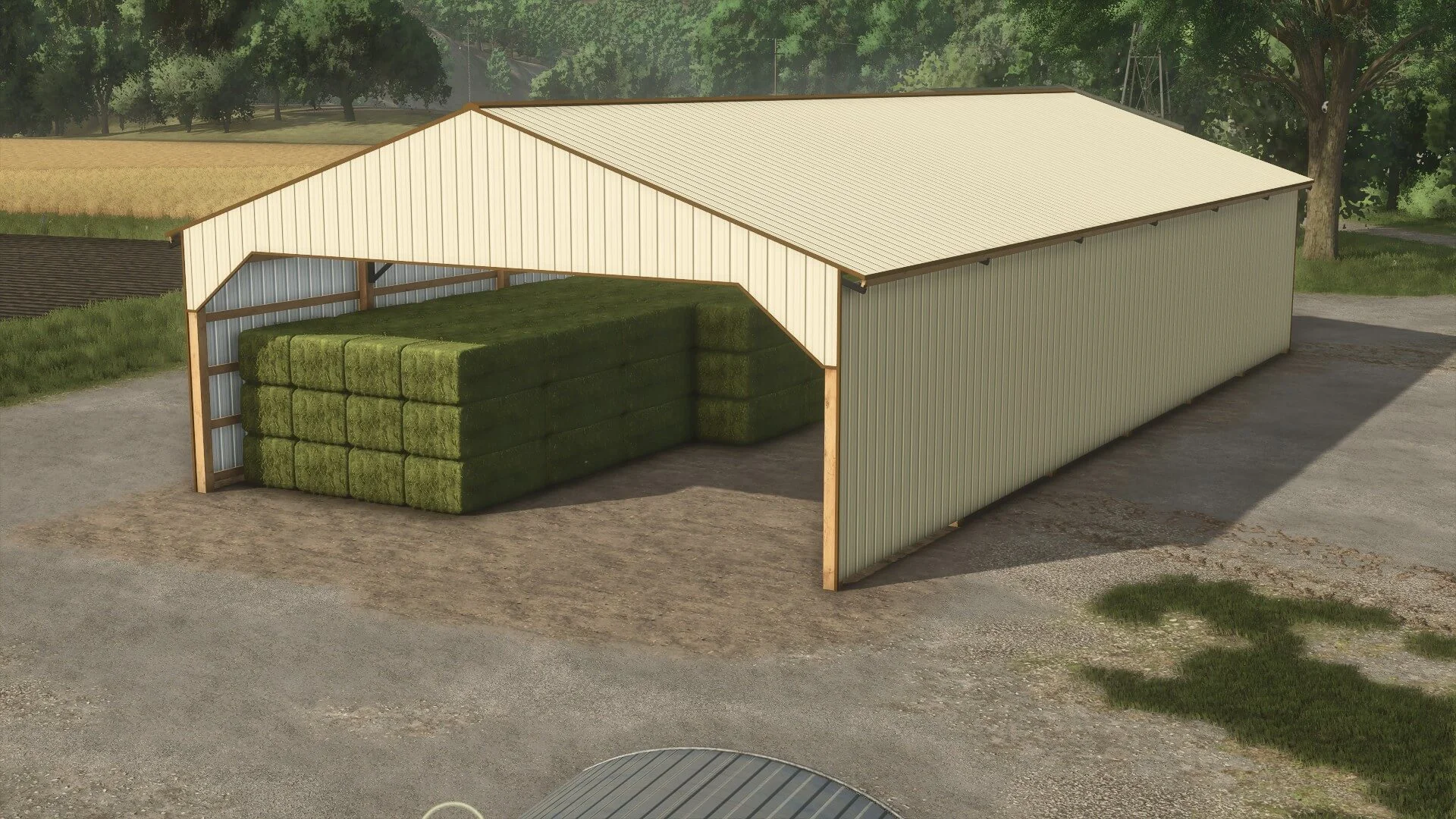 FS25 Hay Shed 40×84 v1.0 Sheds Mod FS25 Mod Free Download