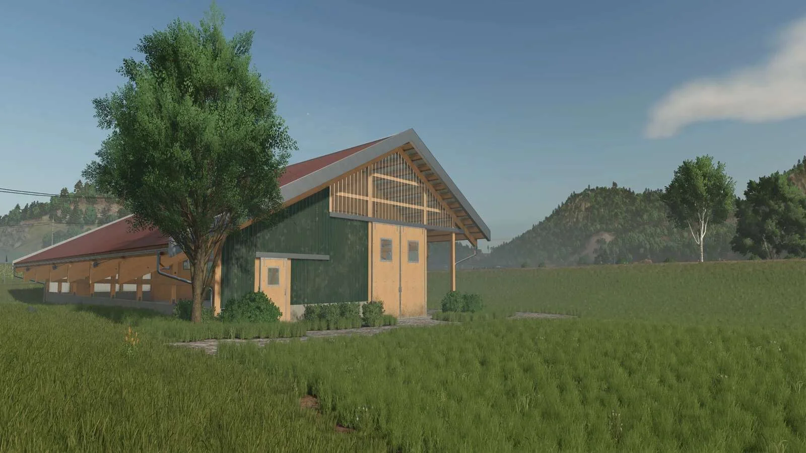 FS25 Maschineshed 35×20 v1.0 Sheds Mod FS25 Mod Free Download
