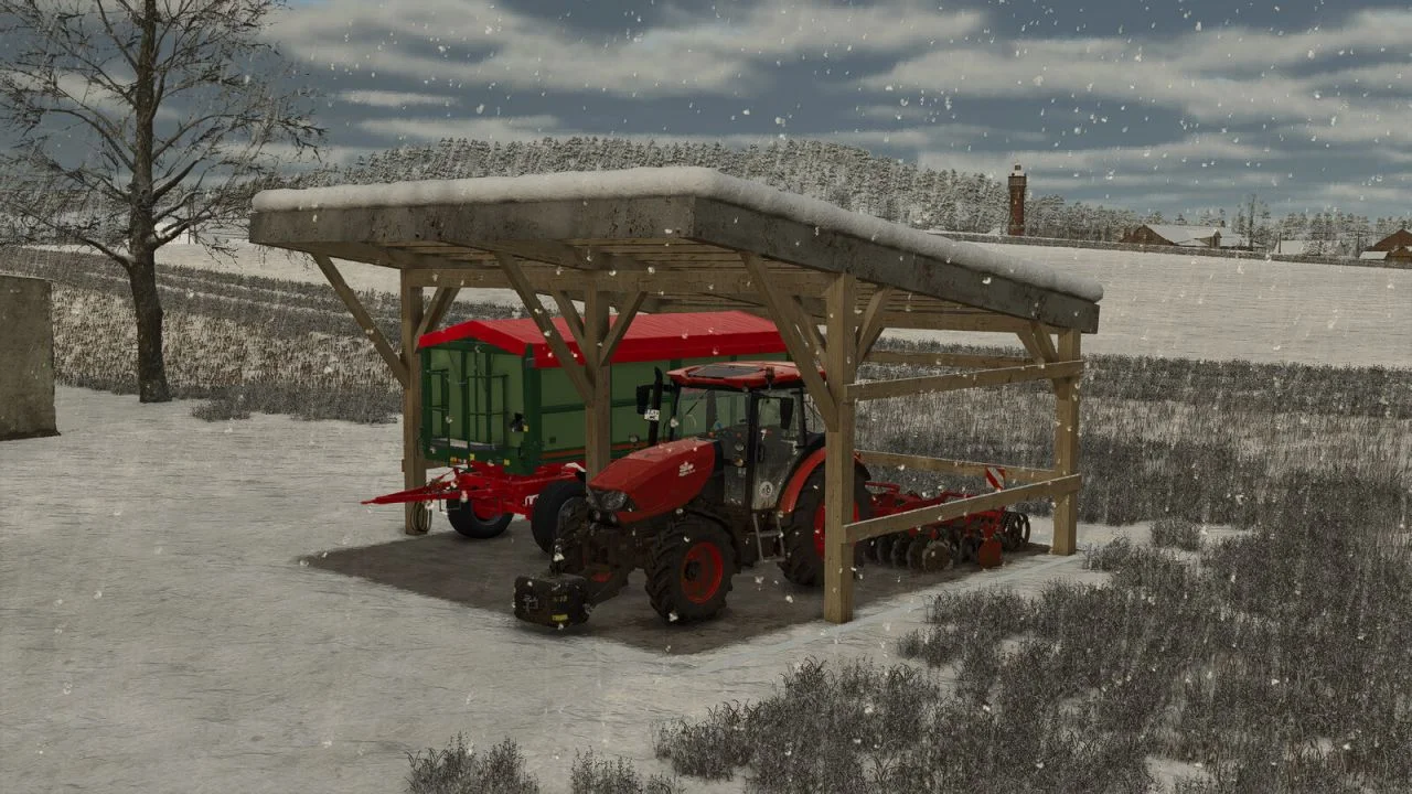 FS25 Polish Wooden Shed v1.0 Sheds Mod FS25 Mod Free Download
