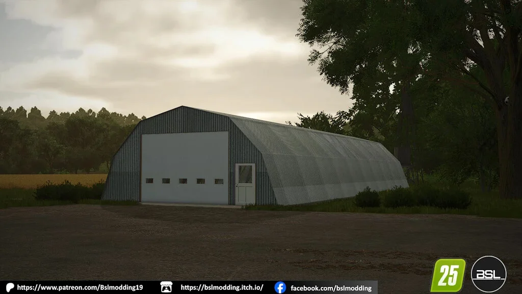 FS25 Shed 40×100 v1.0 Sheds Mod FS25 Mod Free Download