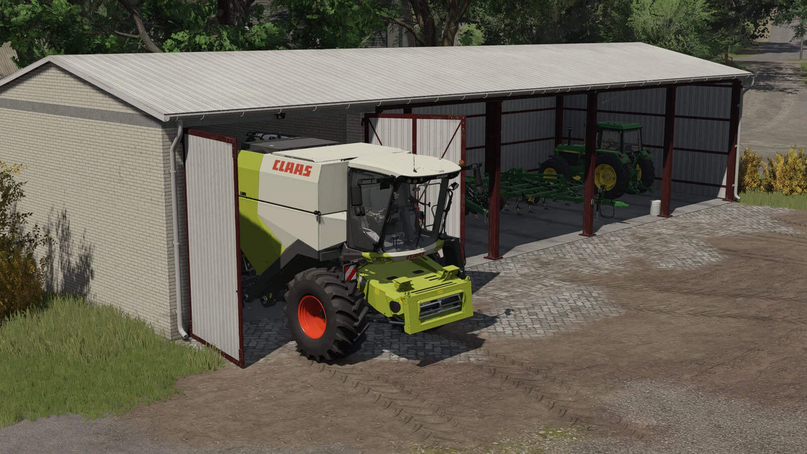 FS25 Shed With Garage v1.0 Sheds Mod FS25 Mod Free Download