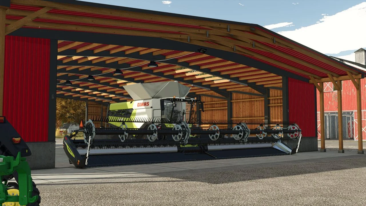 FS25 Wide Garage v1.0.0.1 Sheds Mod FS25 Mod Free Download