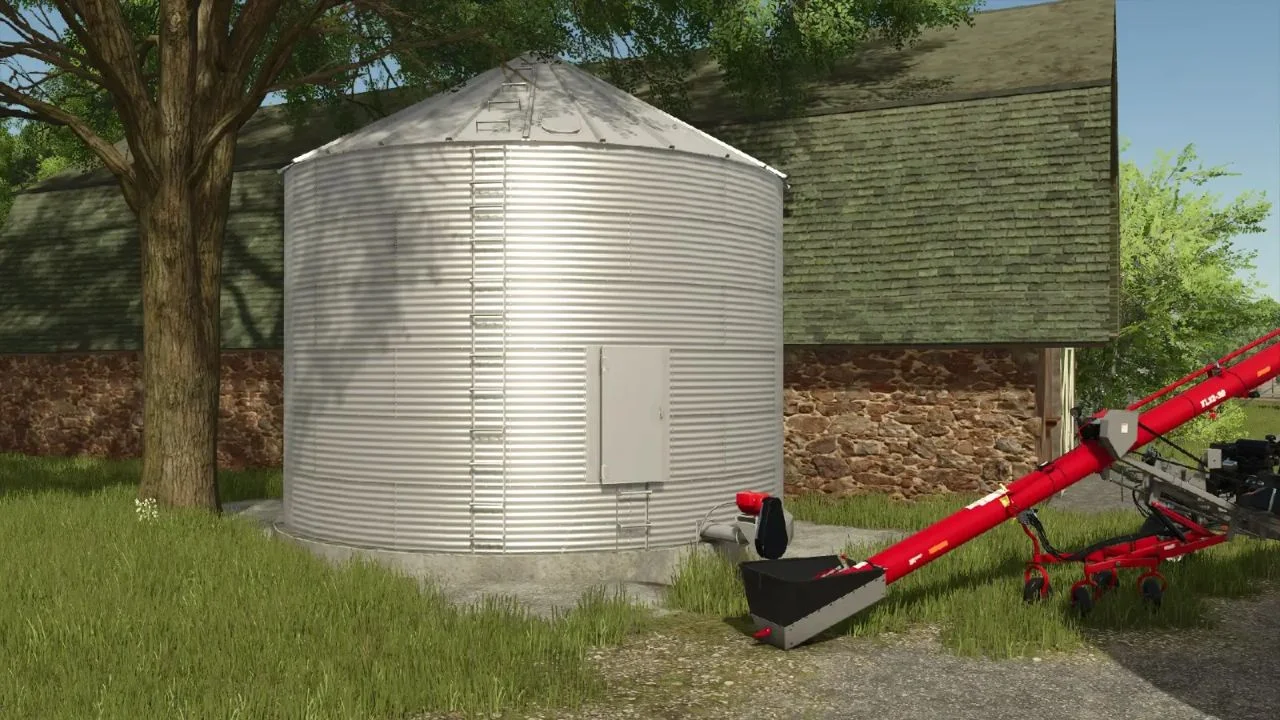 FS25 24′ and 27′ grain silos v1.0 FS25 Mod Free Download