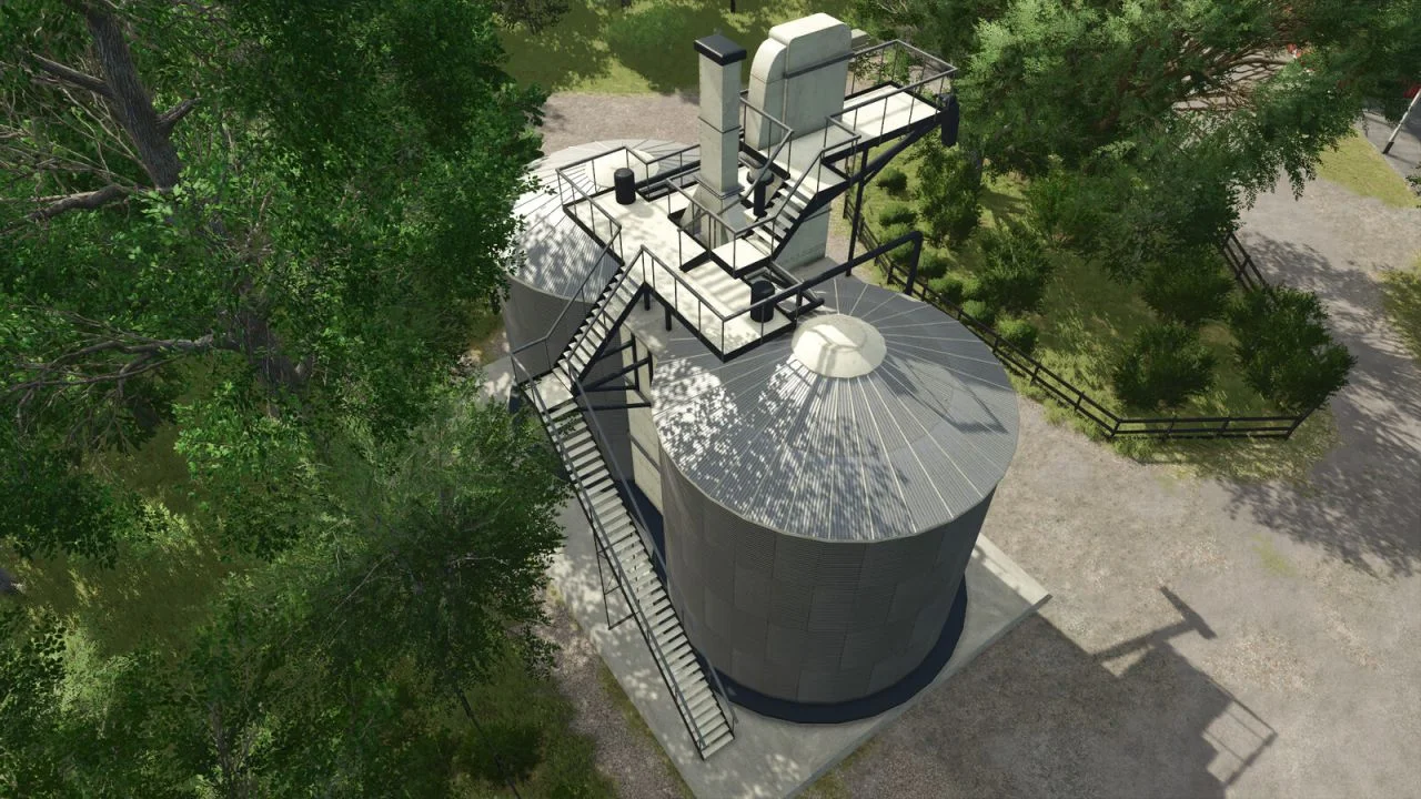 FS25 American Double Silo v1.0 Silos Mod FS25 Mod Free Download