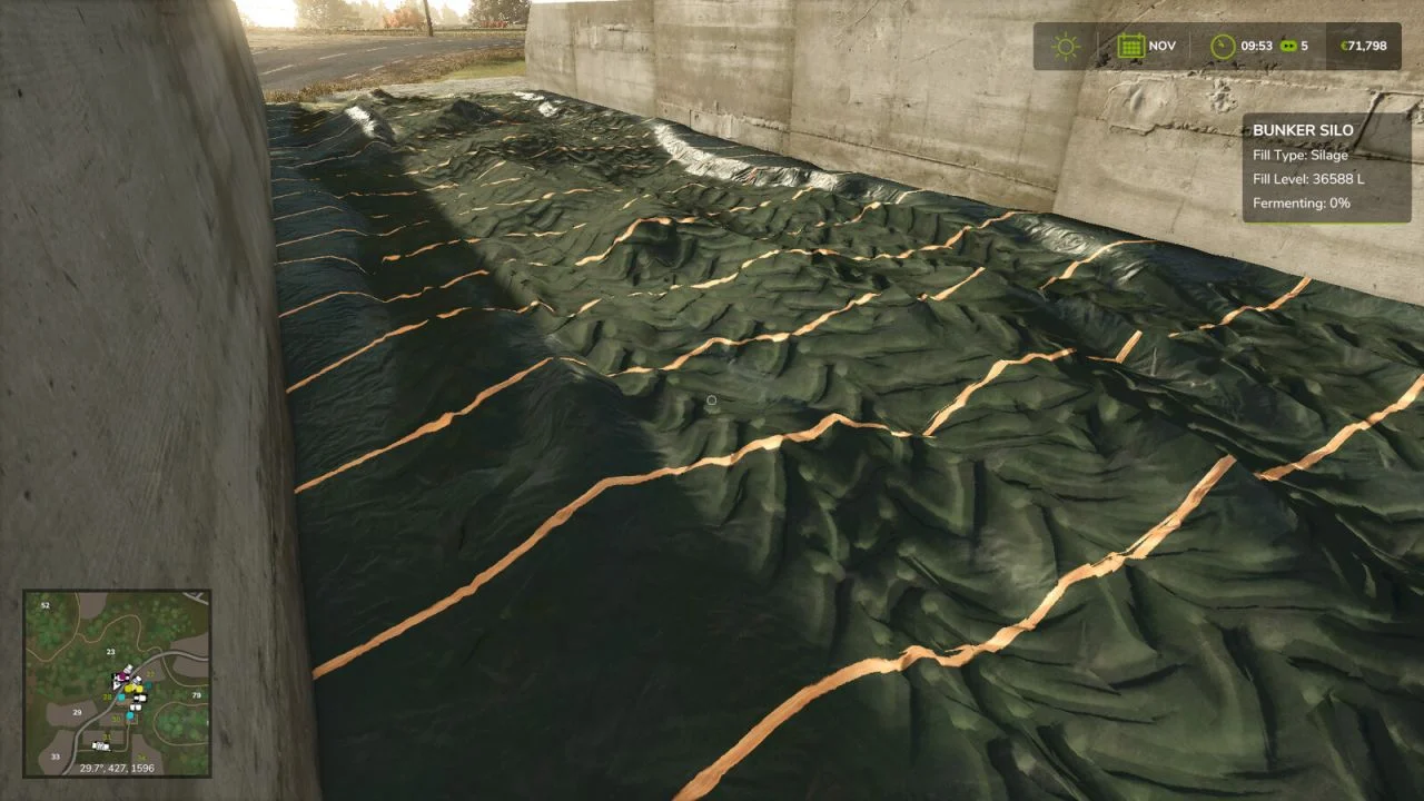 FS25 Bunker Silo HUD v1.0 Silos Mod FS25 Mod Free Download