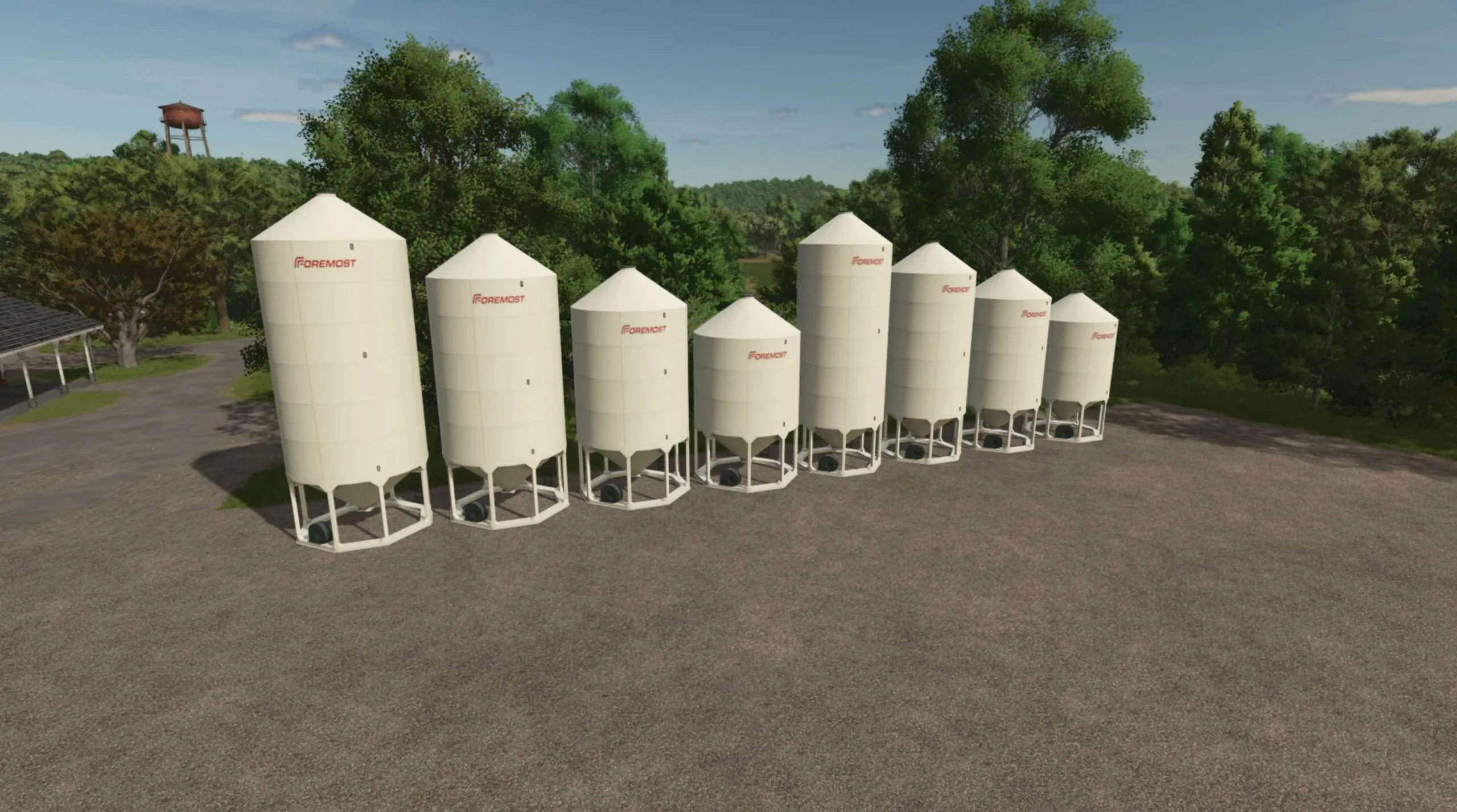 FS25 Foremost Smoothwall Hopper Bins v1.0 Silos Mod FS25 Mod Free Download