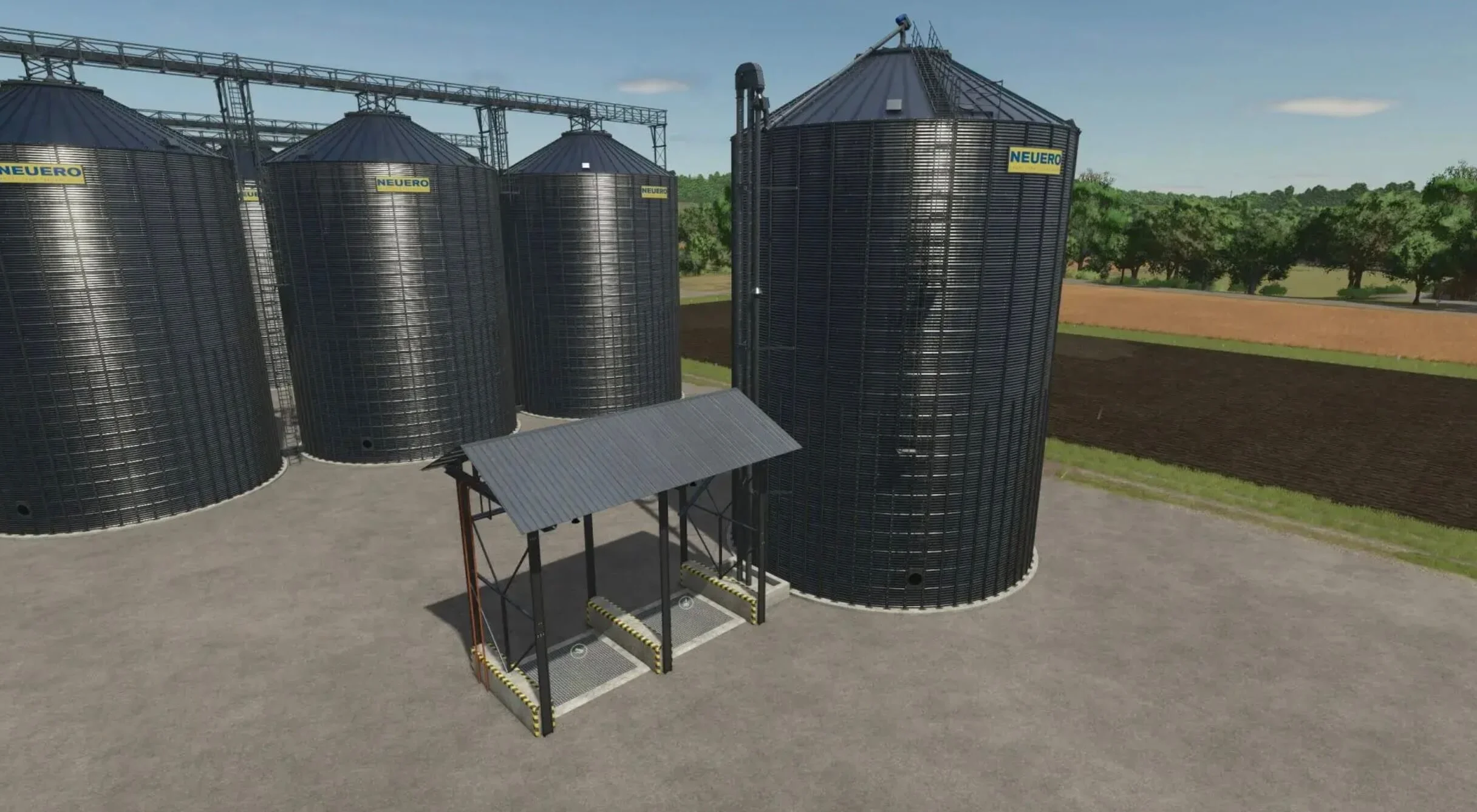 FS25 Multifruit Silos v2.0 FS25 Mod Free Download