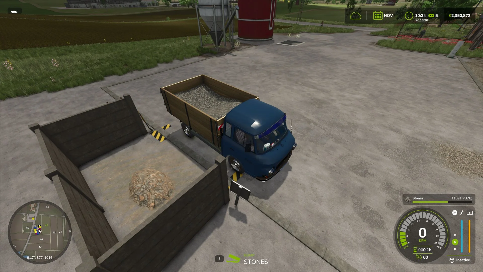 FS25 Small Handmade Stone Silo v1.0 Silos Mod FS25 Mod Free Download