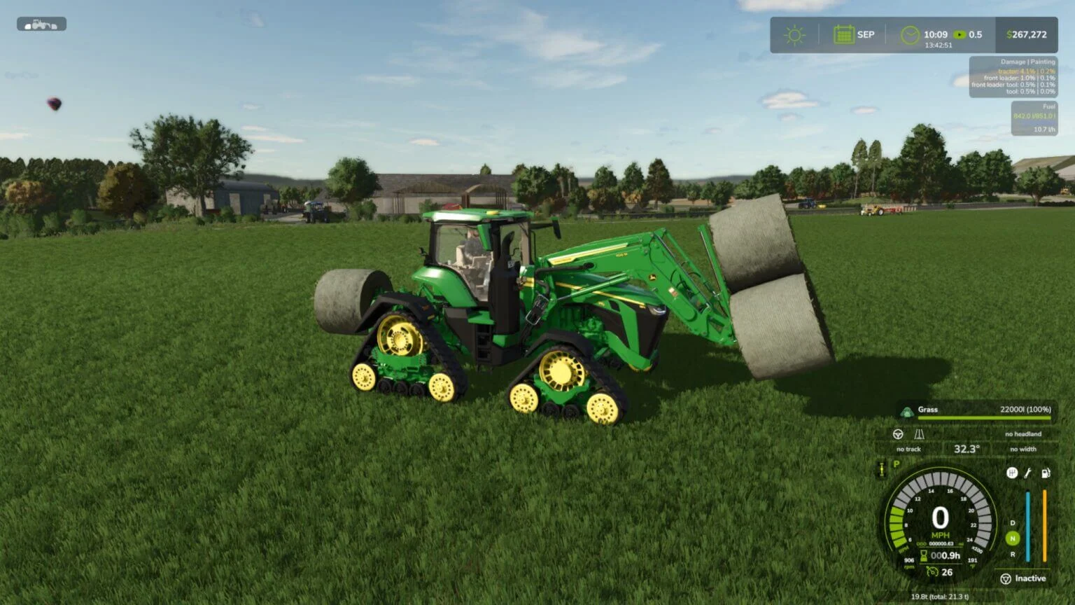 FS25 John Deere 8R/RX Frontloader V1.0 Telehandlers Mod FS25 Mod Free Download