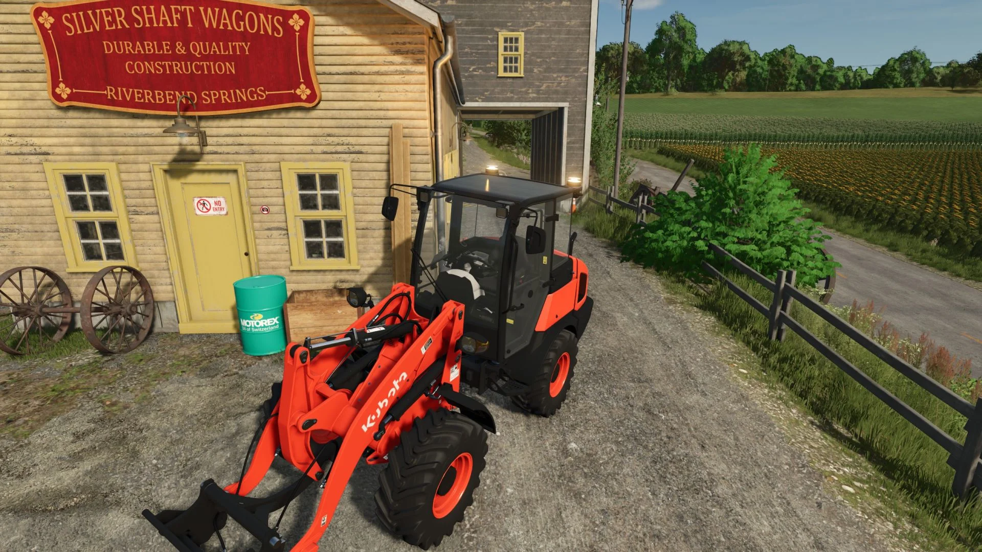FS25 Kubota Front Loader Strobe Edit v1.0 Telehandlers Mod FS25 Mod Free Download
