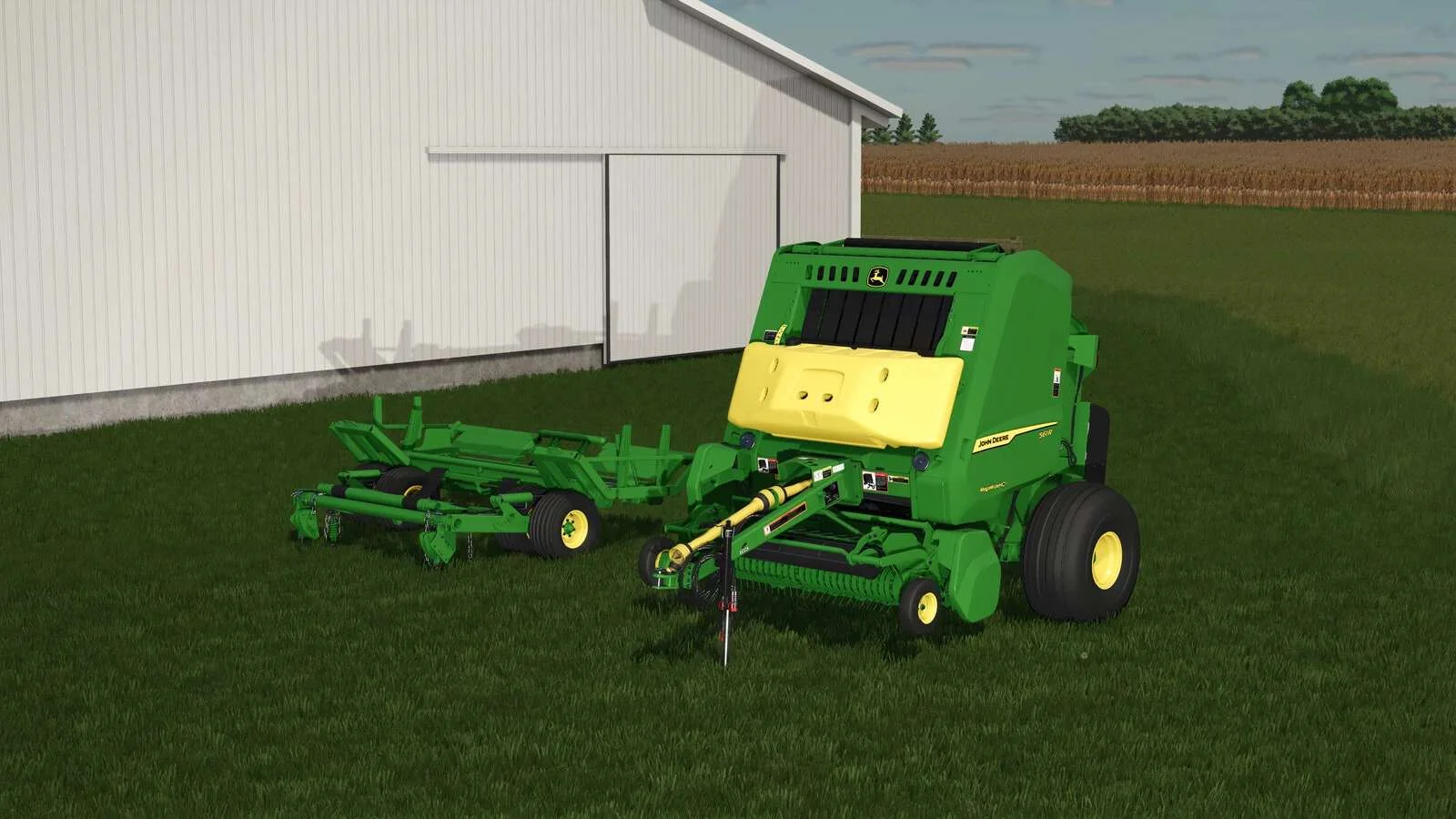 FS25 John Deere 561R Baler With Custom Bale Textures v1.0.0.1 FS25 Mod Free Download