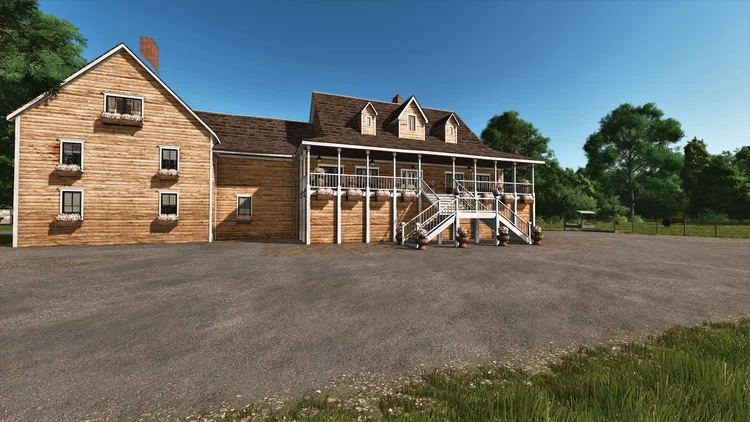 FS25 Retextured Farm Buildings V1.0 Textures Mod FS25 Mod Free Download