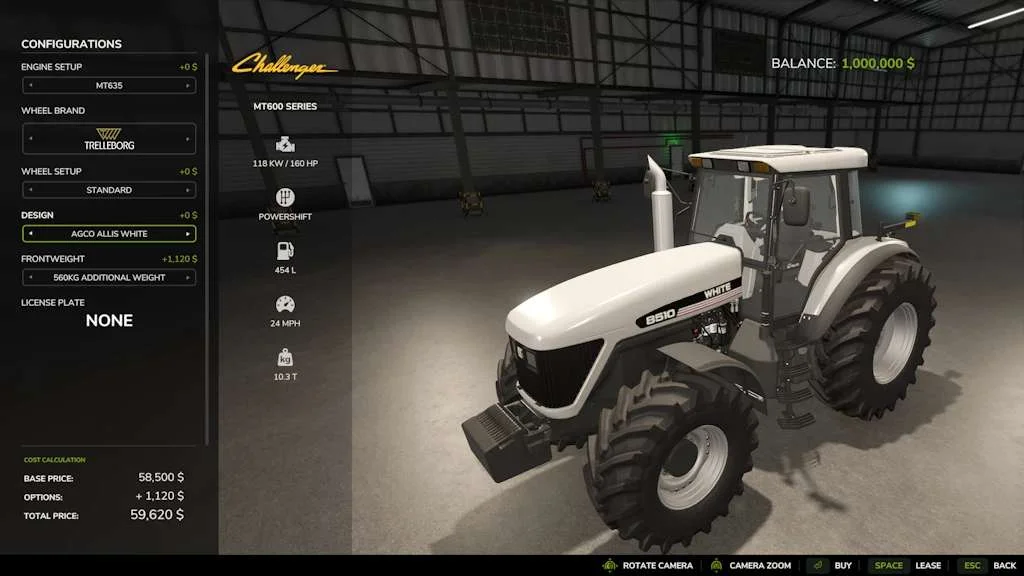 FS25 Agco 600 v1.3 Tractors Mod FS25 Mod Free Download
