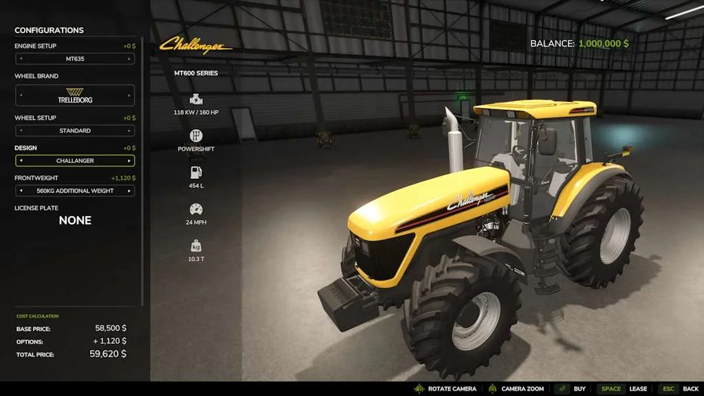 FS25 Agco 600 v1.4 Tractors Mod FS25 Mod Free Download