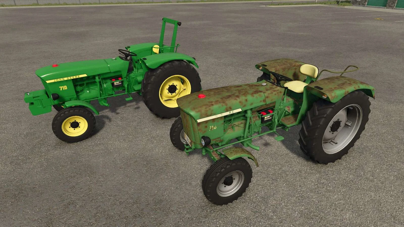 FS25 Barn Find JD710 v1.0.1 Tractors Mod FS25 Mod Free Download