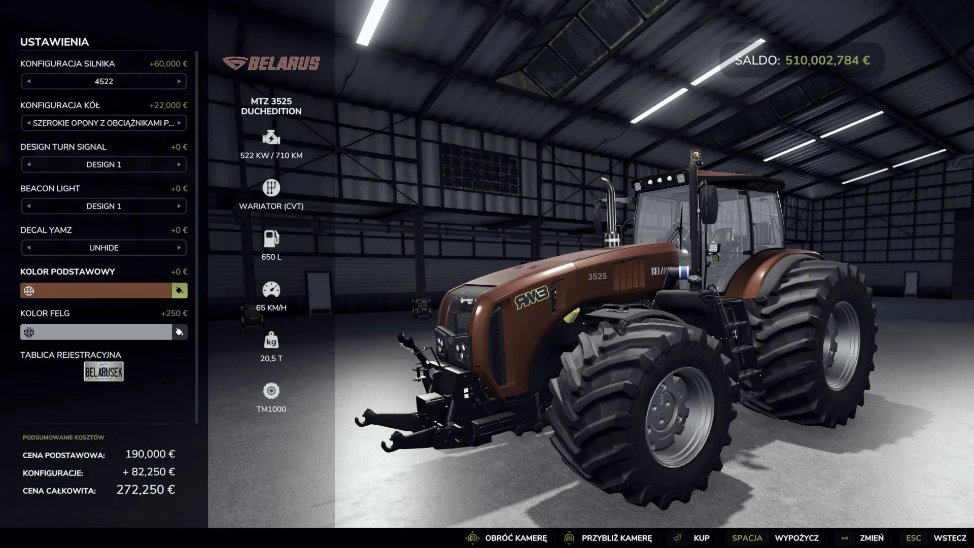 FS25 Belarus 3525 V1.0.0.4 Tractors Mod FS25 Mod Free Download