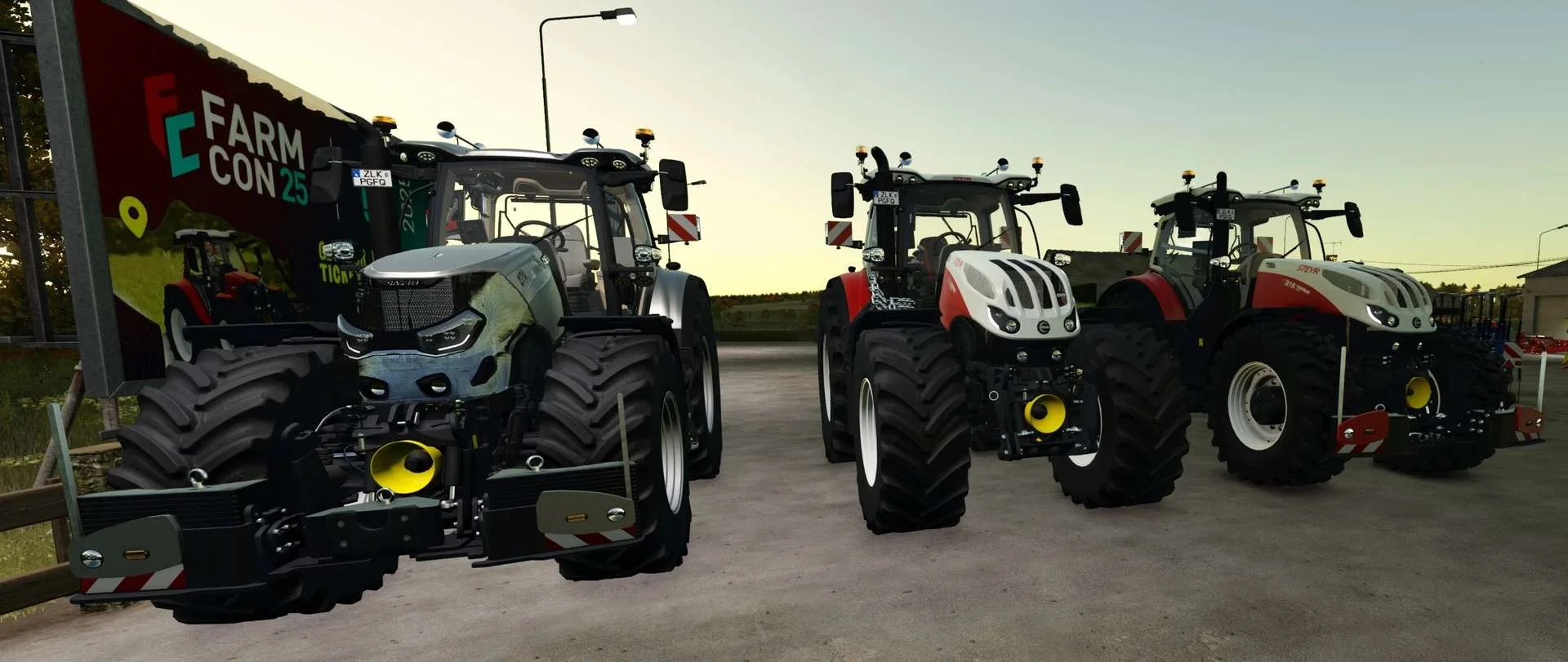 FS25 Case IH Optum AFS + Steyr Terrus CVT v1.2 Tractors Mod FS25 Mod Free Download