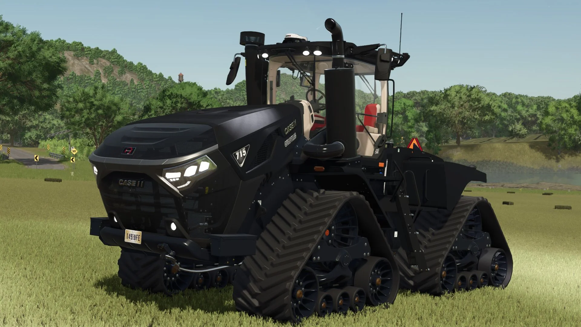 FS25 Case IH Steiger 715 Quadtrac Black Edition V1.0 Tractors Mod FS25 Mod Free Download